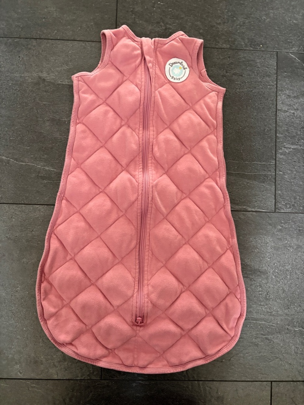 Dreamland Baby weighted Pink Quilted Baby Sleep Sack, S 0-6 months